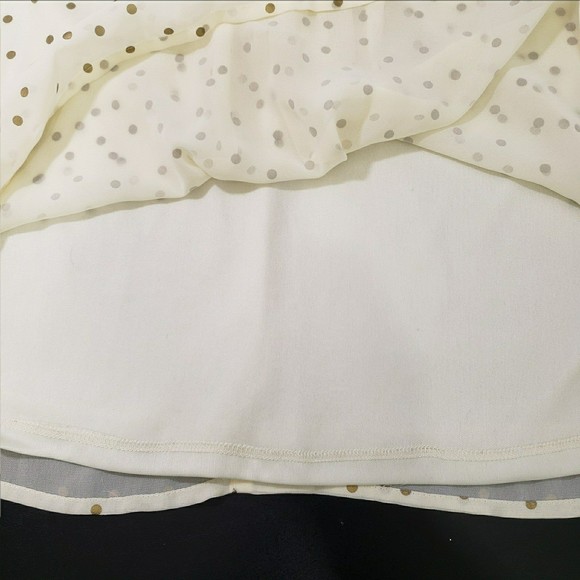 Lauren Conrad Lined Tank Top with Bow Tie Rhinestone Decor and Polka Dots. Small - Picture 4 of 8